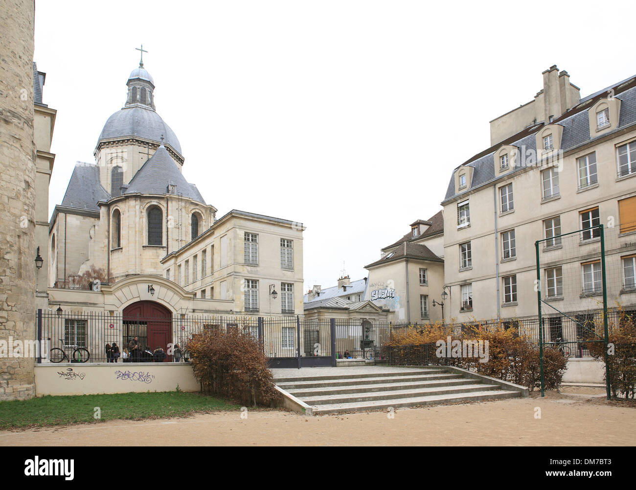 Lycee Carlo Magno scuola. Parigi, Francia, Europa Foto Stock