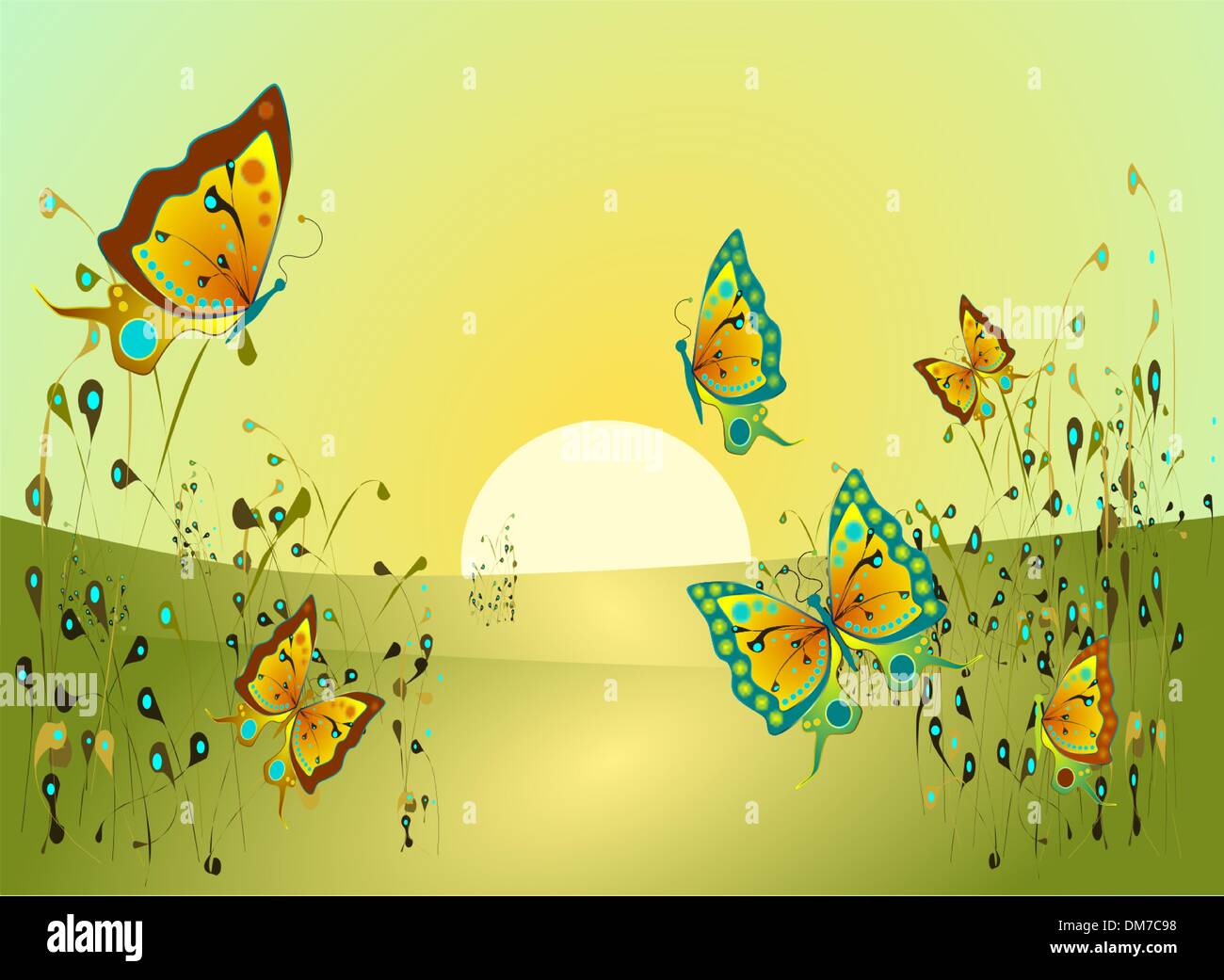 farfalle. Illustrazione Vettoriale