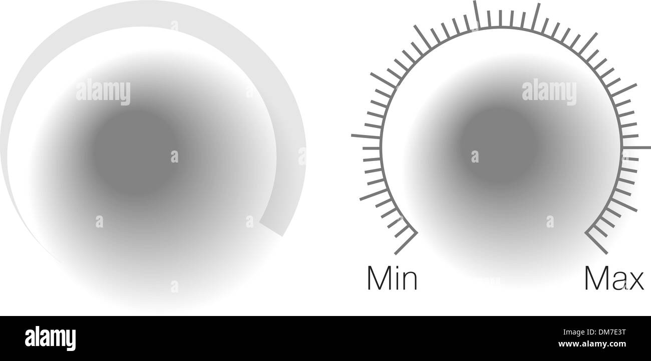 Volume di vettore di controllo Illustrazione Vettoriale