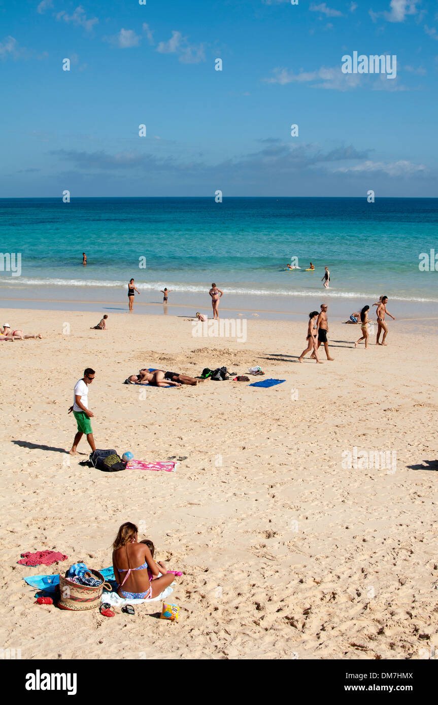 Oliva Beach, Corralejo, Fuerteventura, Isole Canarie, Spagna. Foto Stock