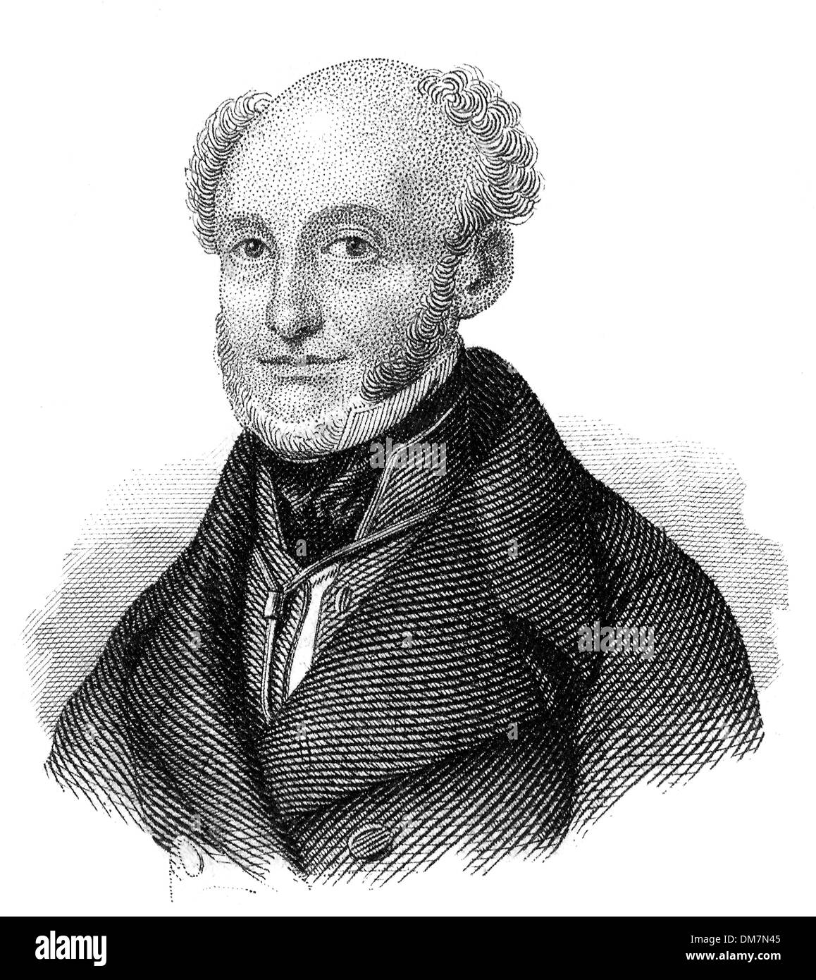 L'on. Louis Joseph Antoine de Potter de Drogenwalle, 1786 - 1859, giornalista belga, famoso politico e letteratura autore Foto Stock