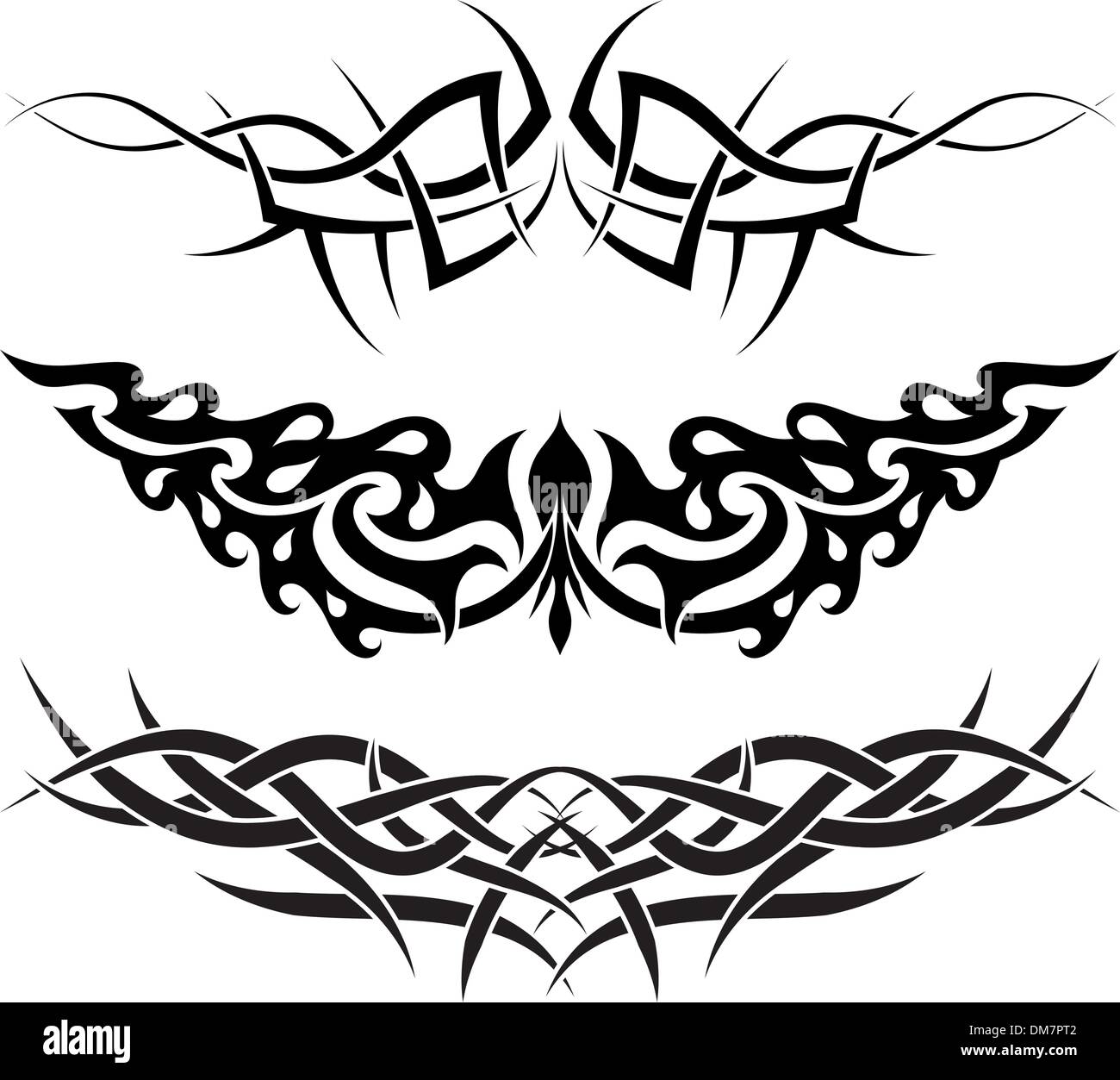 set di tatuaggi Illustrazione Vettoriale
