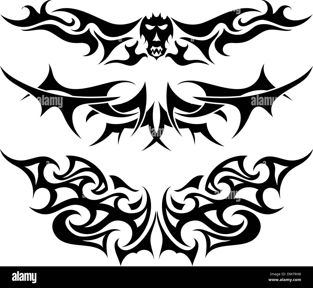 set di tatuaggi Illustrazione Vettoriale