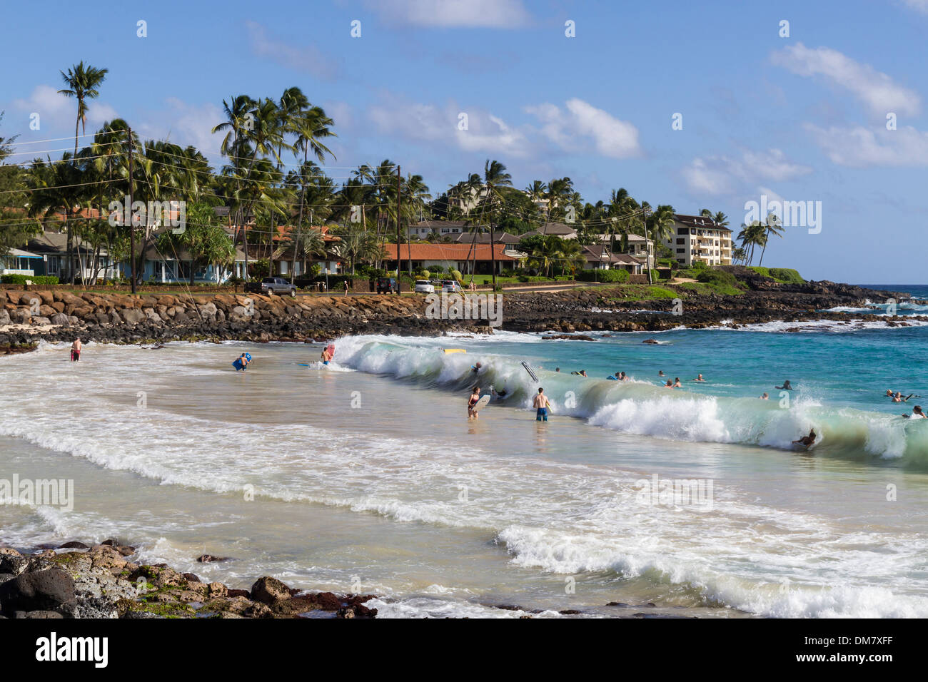 Stati Uniti d'America, Hawaii, Kauai, Poipu Beach Foto Stock