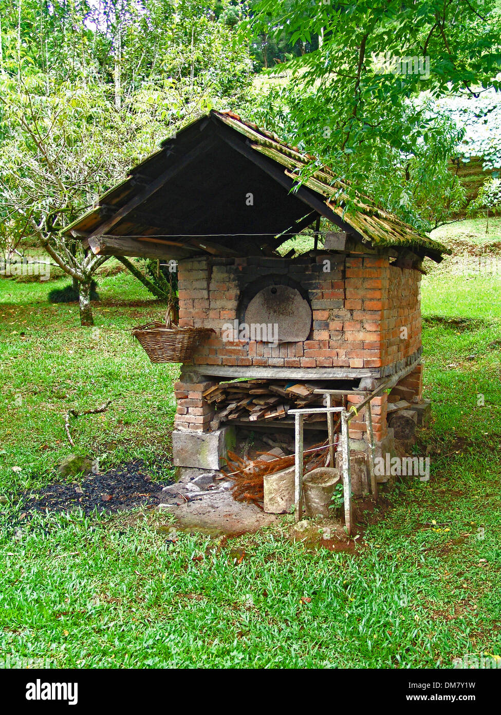 Stufa di mattoni per cuocere il pane sudiste gaucha regione Foto Stock