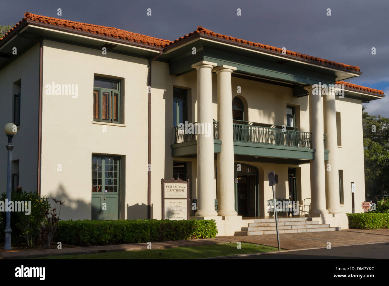 Stati Uniti d'America, Hawaii Maui Lahaina courthouse Foto Stock
