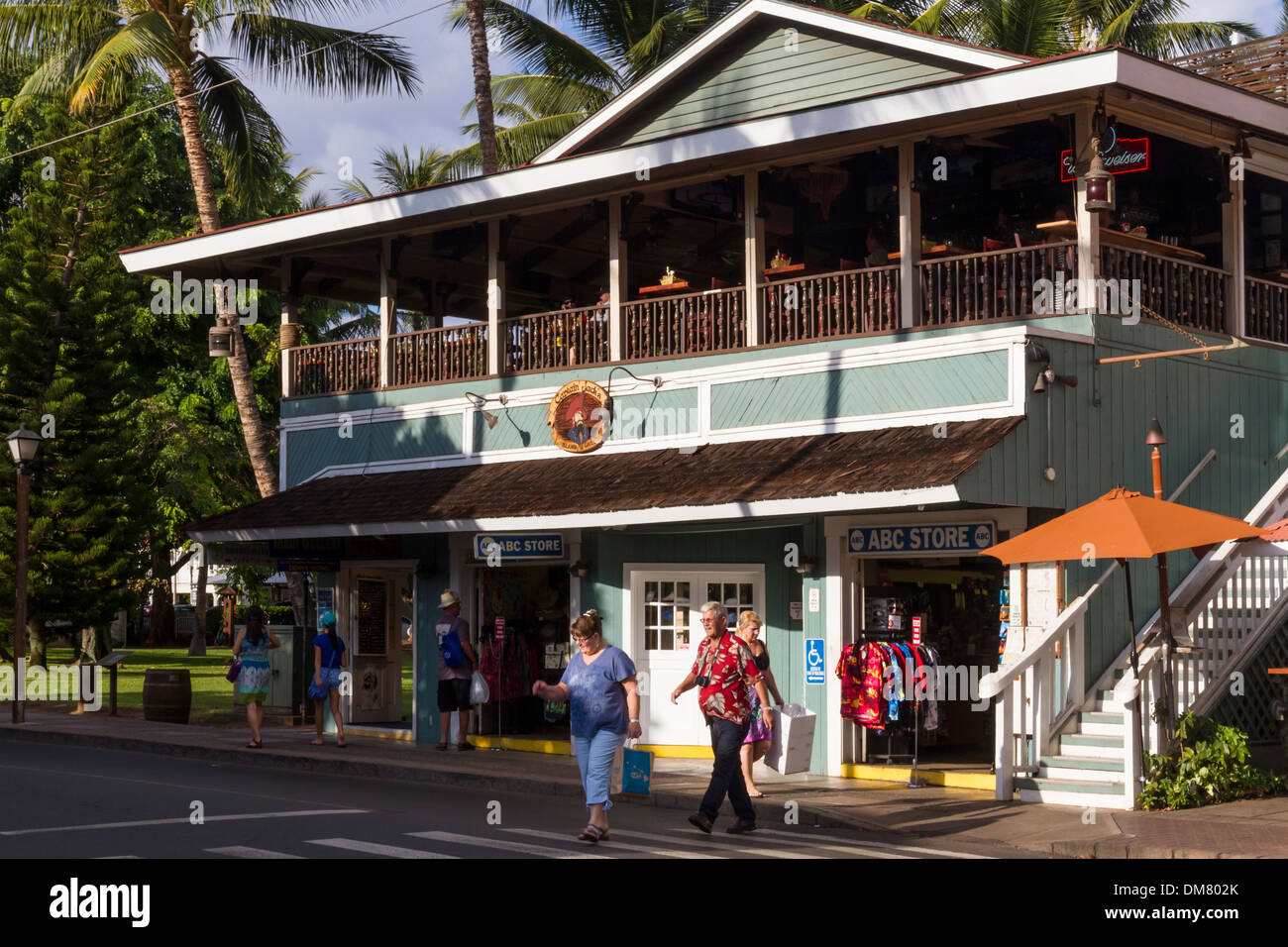 Stati Uniti d'America, Hawaii Maui Lahaina città vecchia Foto Stock