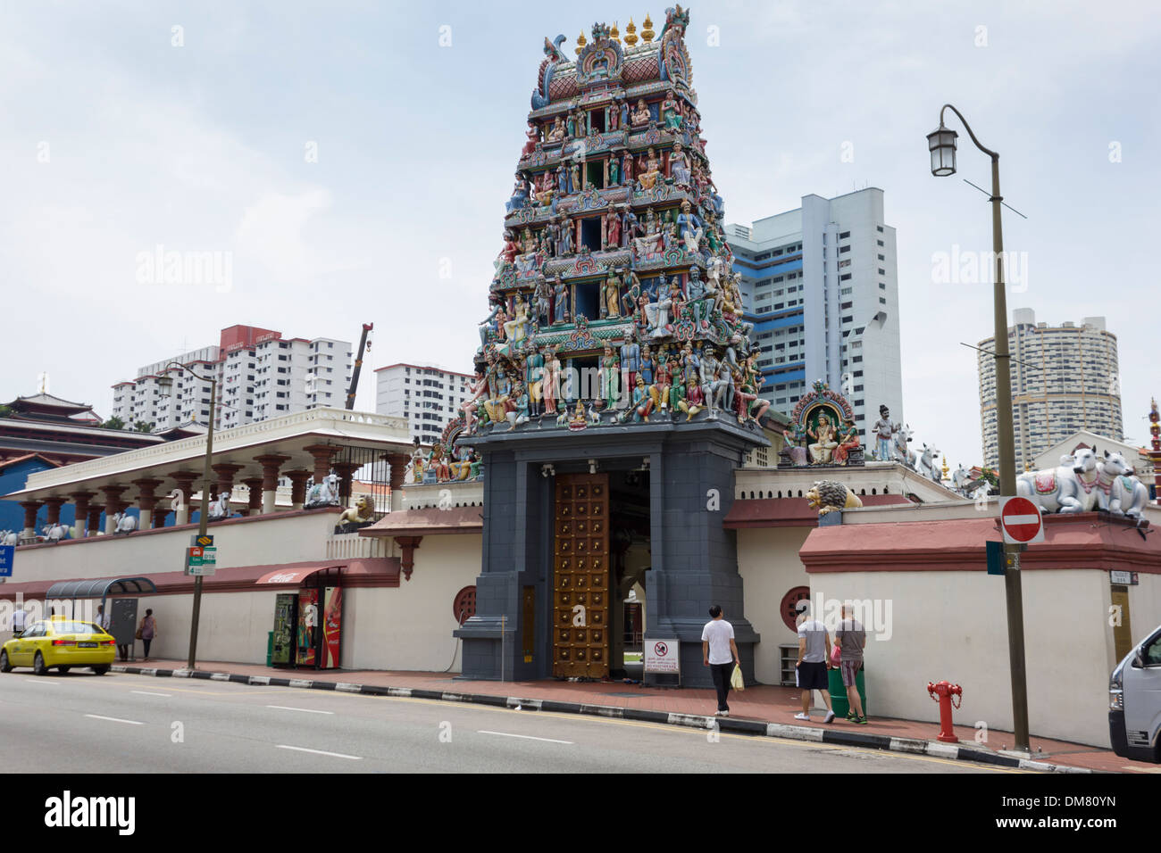 Il Tempio di Sri Mariamman, Singapore Foto Stock