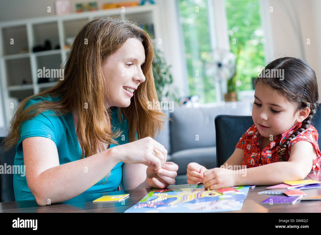La madre e il bambino Foto Stock