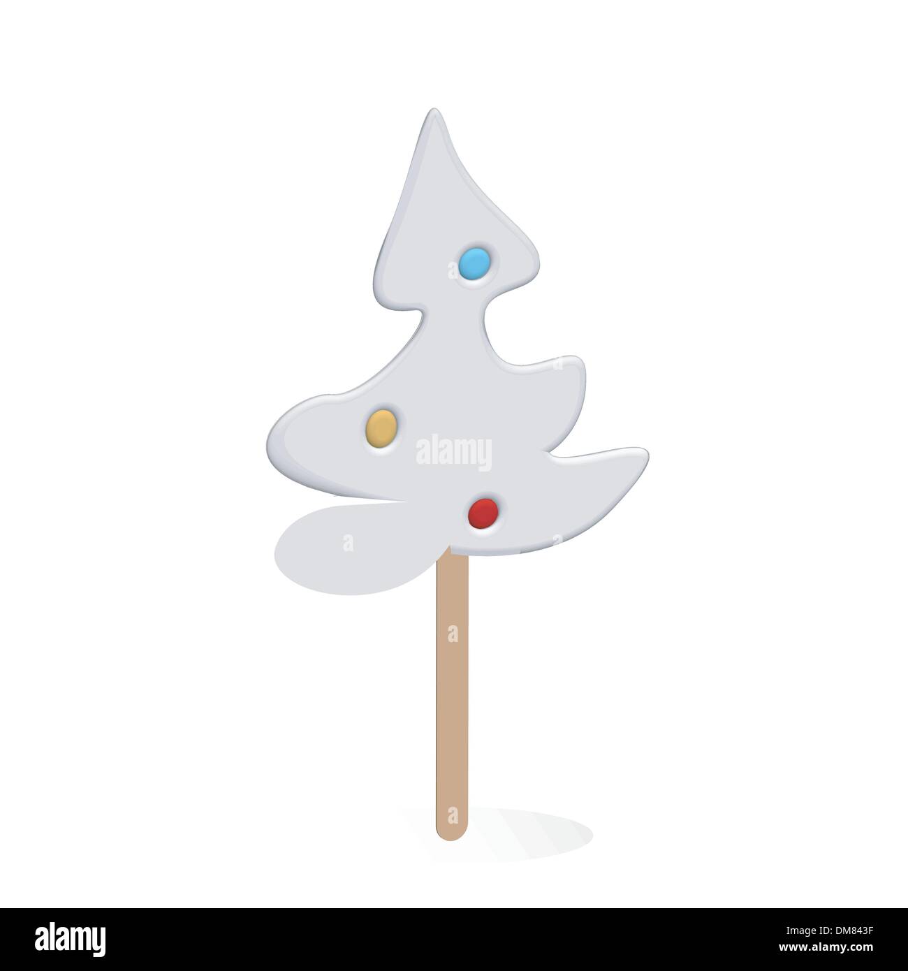 Albero di natale lecca-lecca Illustrazione Vettoriale