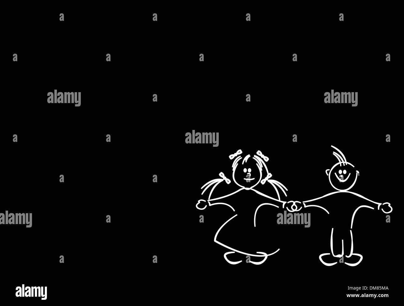 Bambini alfabeto di apprendimento Illustrazione Vettoriale