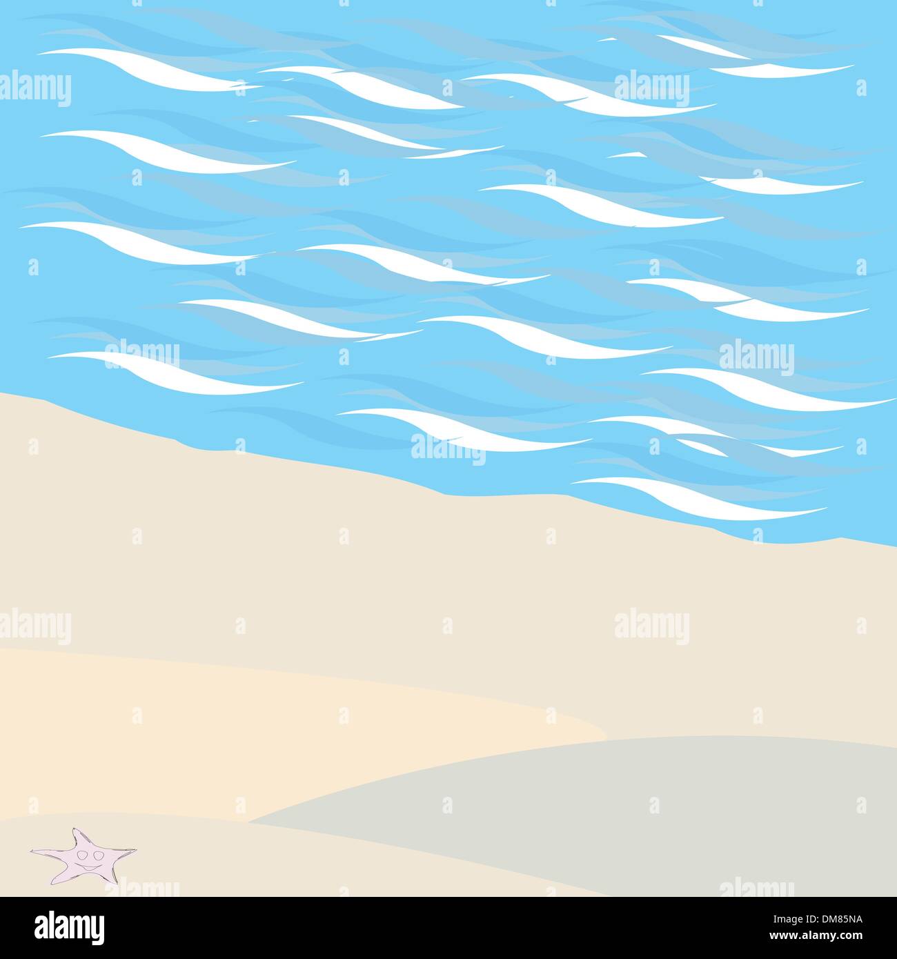 Salotto sulla spiaggia Illustrazione Vettoriale