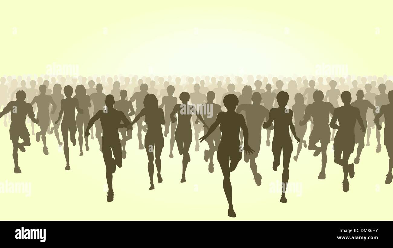 Maratona Illustrazione Vettoriale