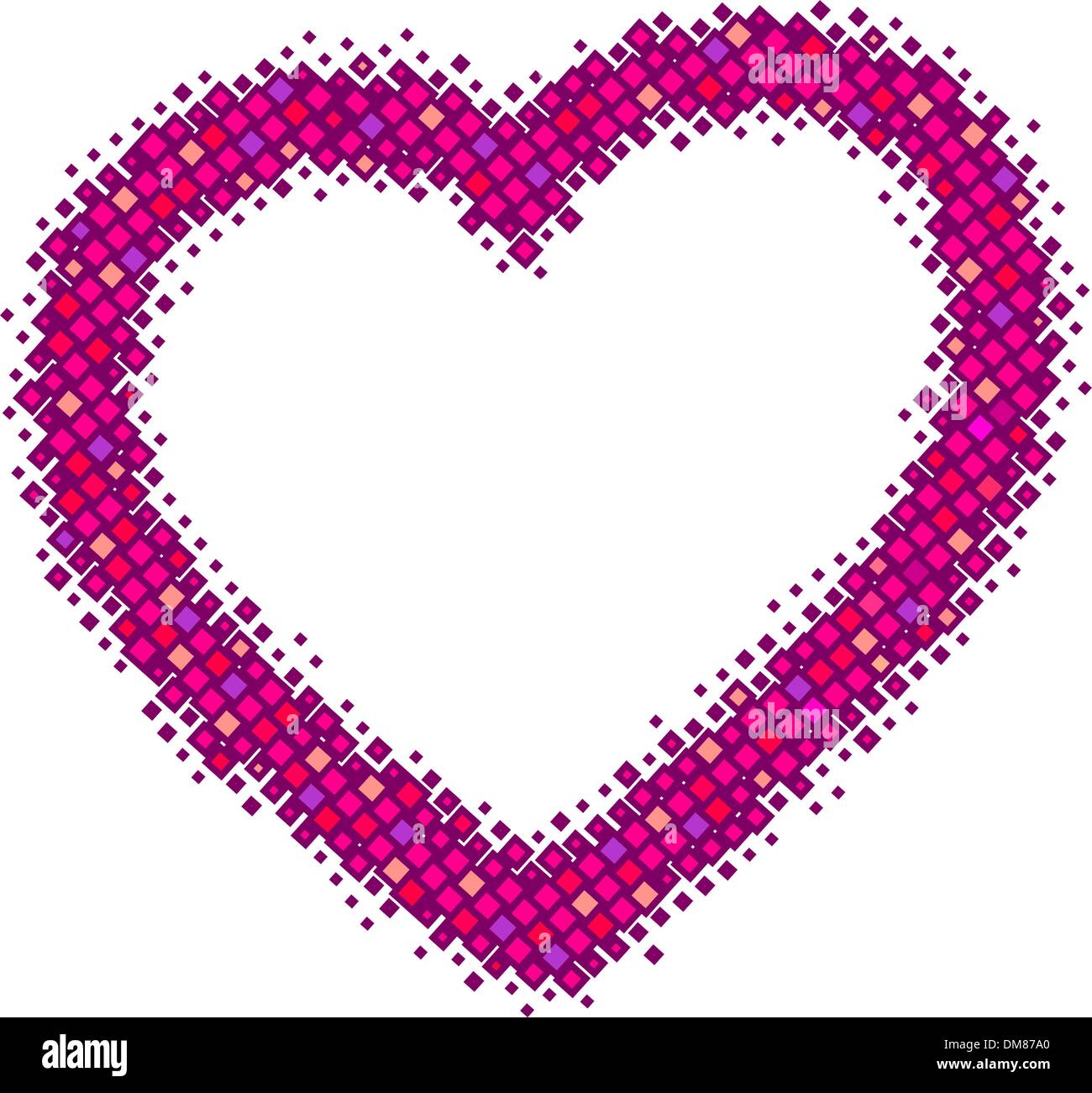 Abstract vettore rosa cuore Illustrazione Vettoriale