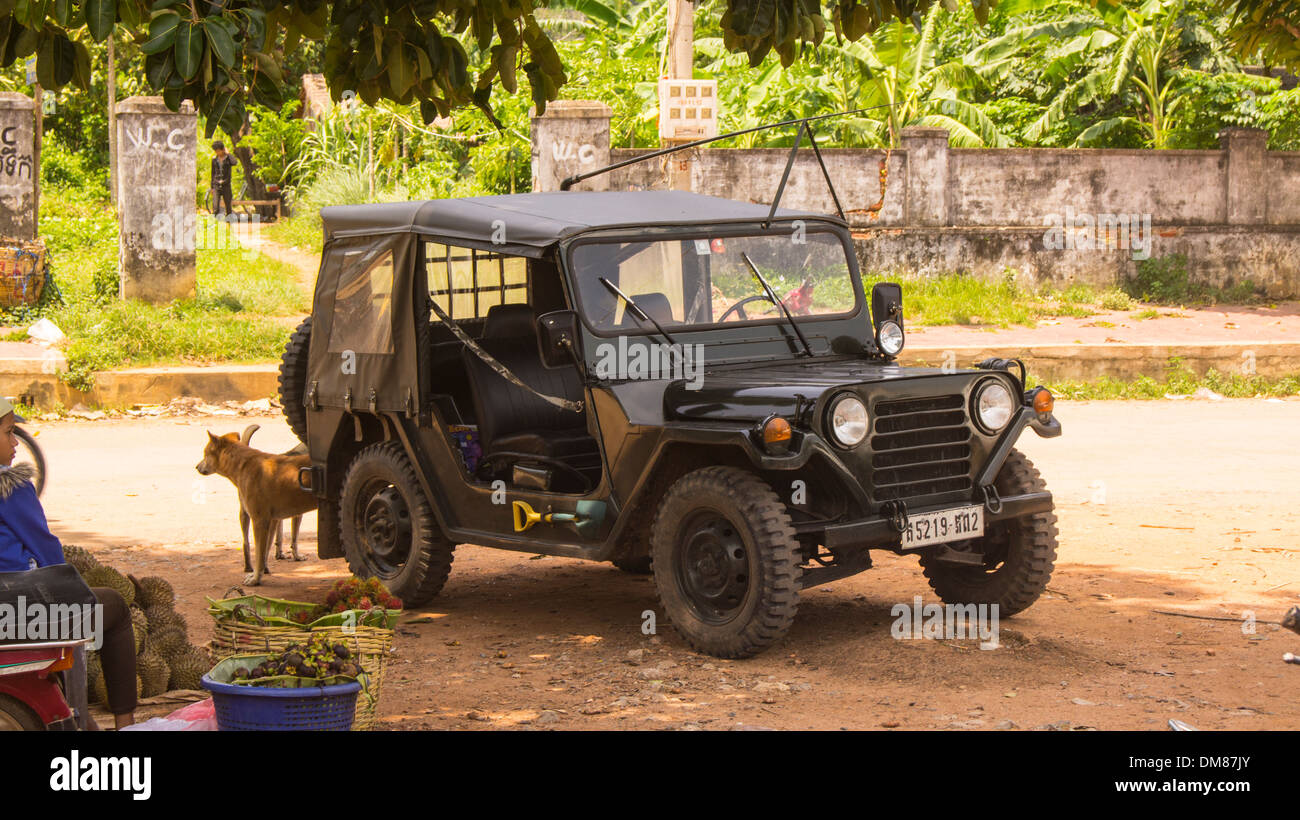 US Army truck Jeep Kep Cambogia del Sud-est asiatico Foto Stock