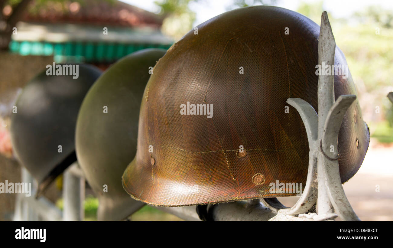 US Army caschi Hue Vietnam del Sud-est asiatico Foto Stock