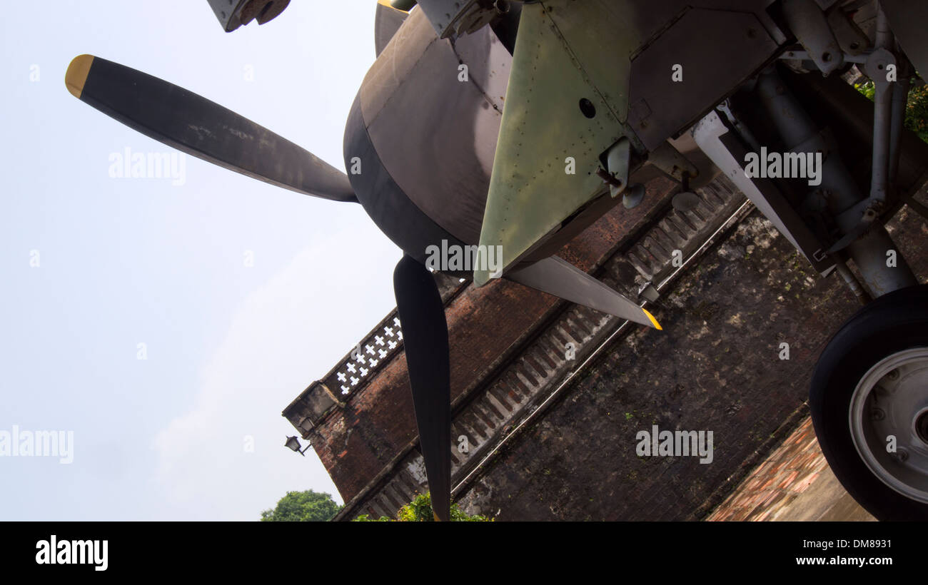 Piano di guerra elica Hanoi Vietnam del Sud-est asiatico Foto Stock