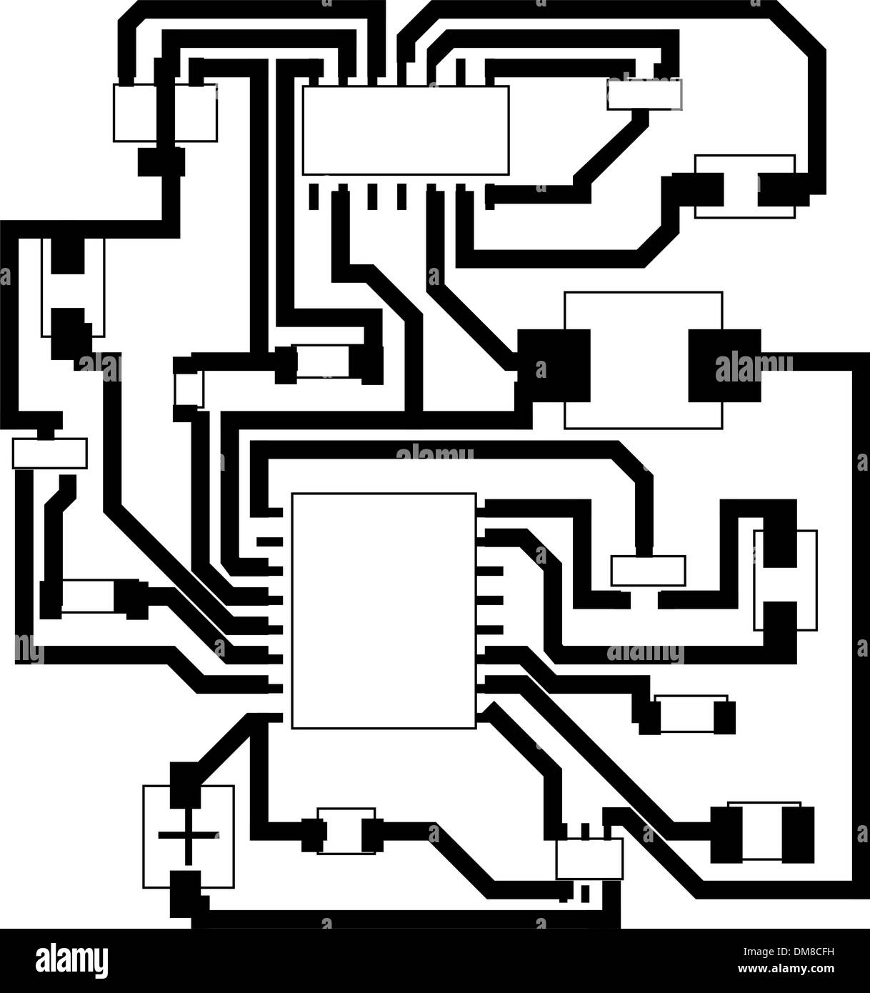 Schema elettrico Illustrazione Vettoriale
