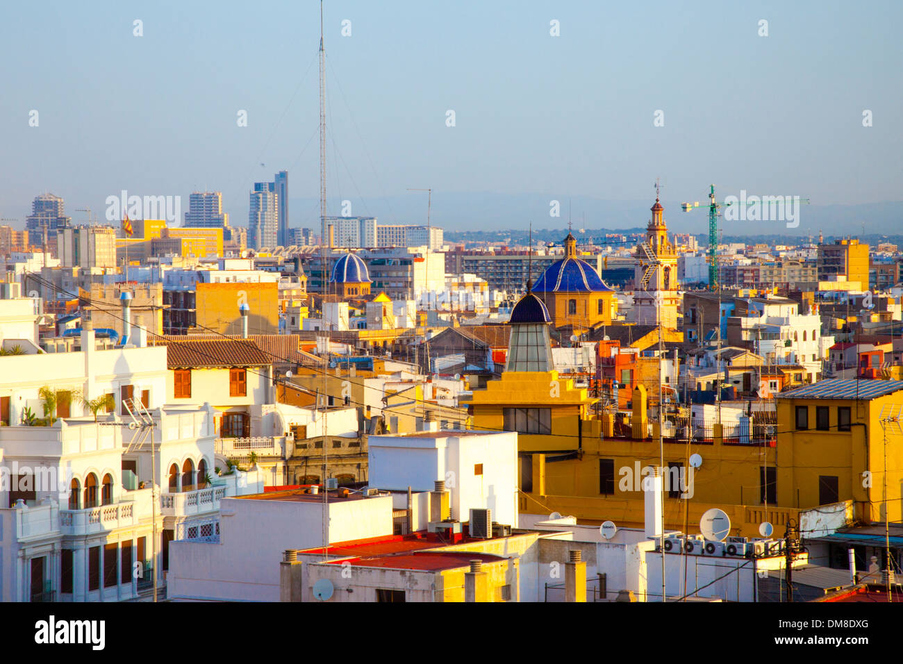 Skyline, Valencia, Spagna. Foto Stock