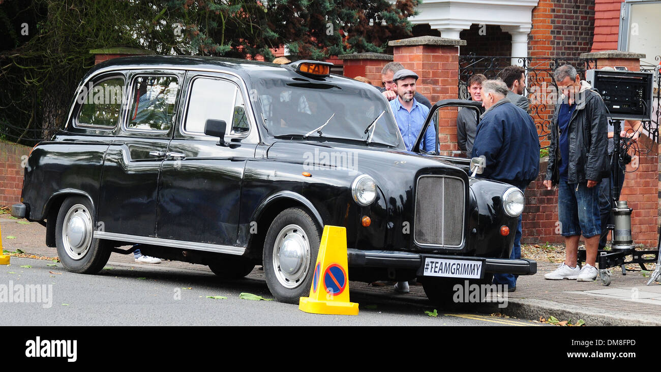Nick Grimshaw sulla posizione imposta per BBC Radio una nuova Show Breakfast Londra Inghilterra - 30.08.12 Foto Stock