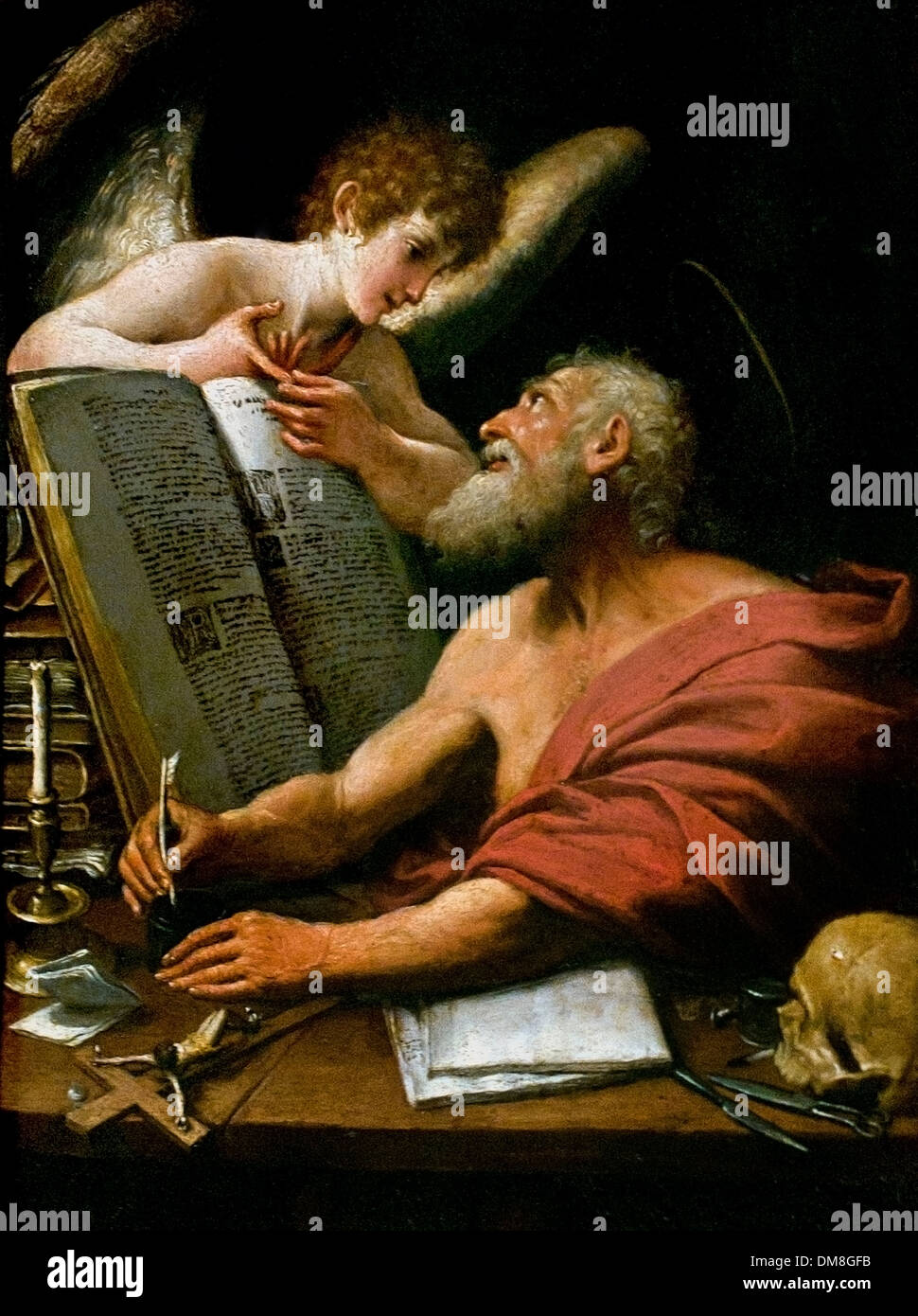 Bolognese 17 secolo San Girolamo Italia Italiano Foto Stock