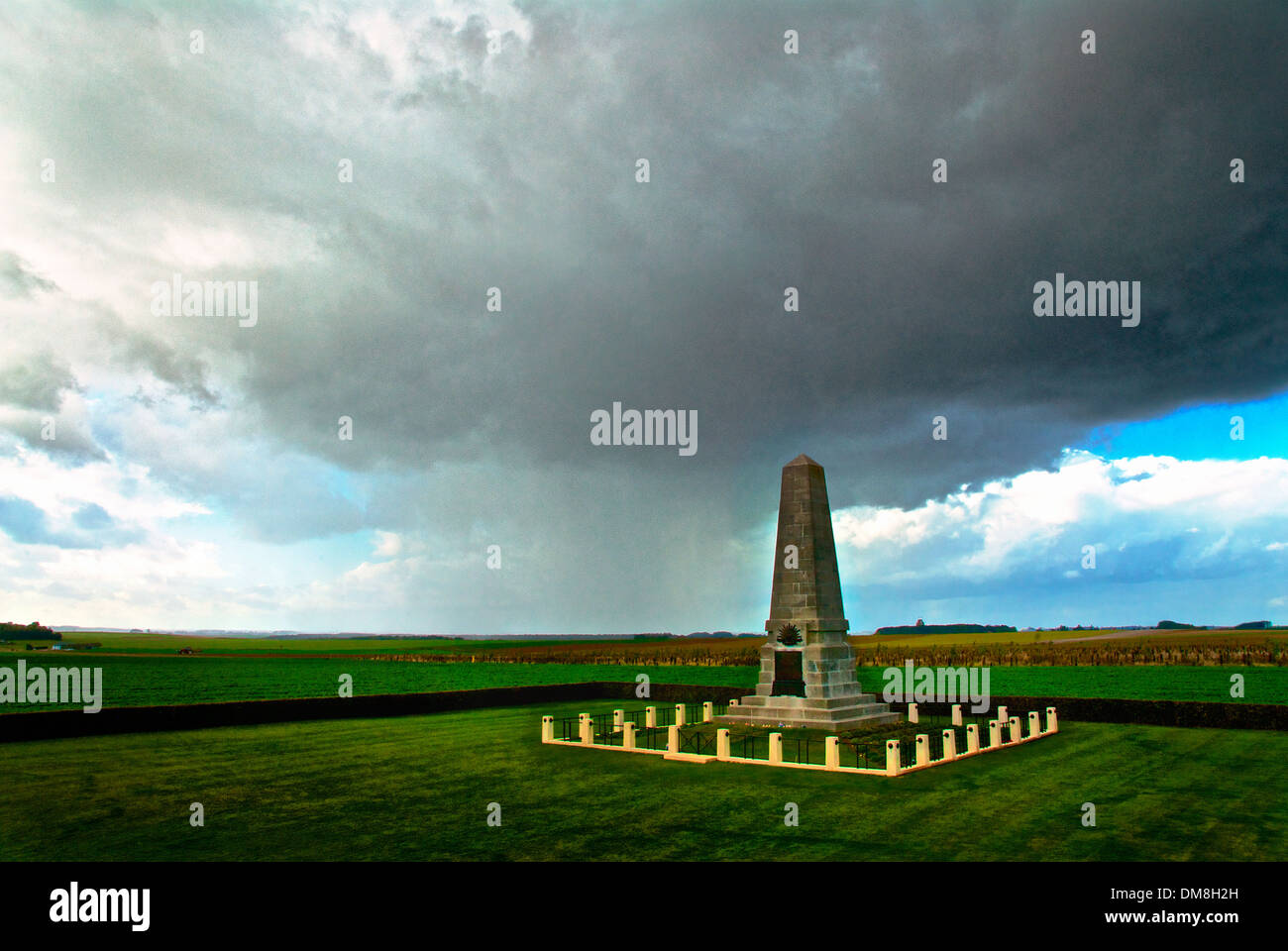 La Somme Australian memorial Pozieres Foto Stock