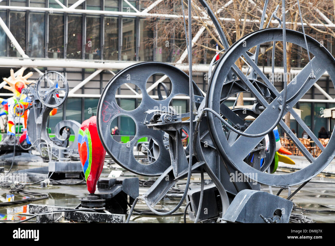 Fontana Stravinsky a Parigi Foto Stock