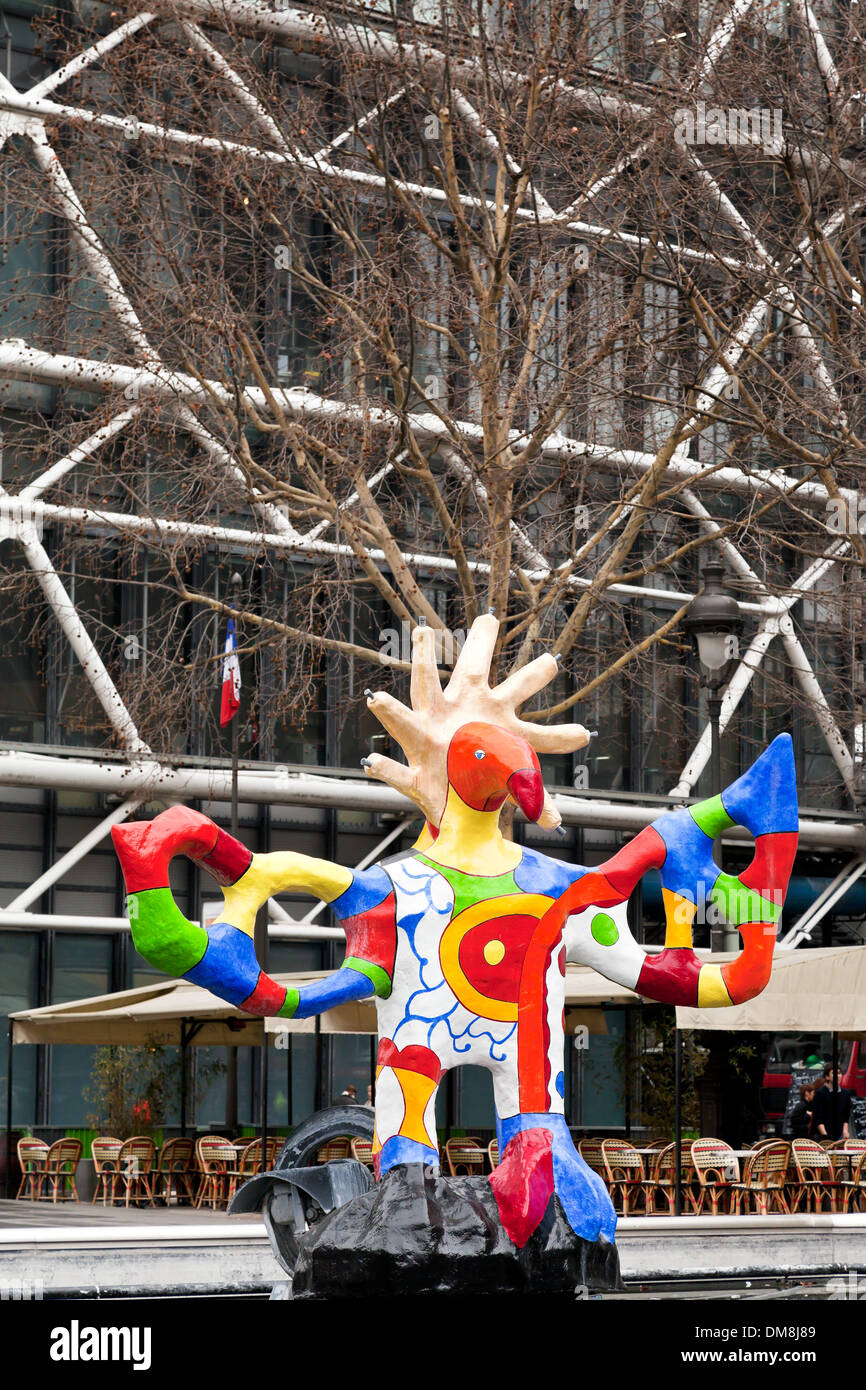 Fontana Stravinsky a Parigi Foto Stock