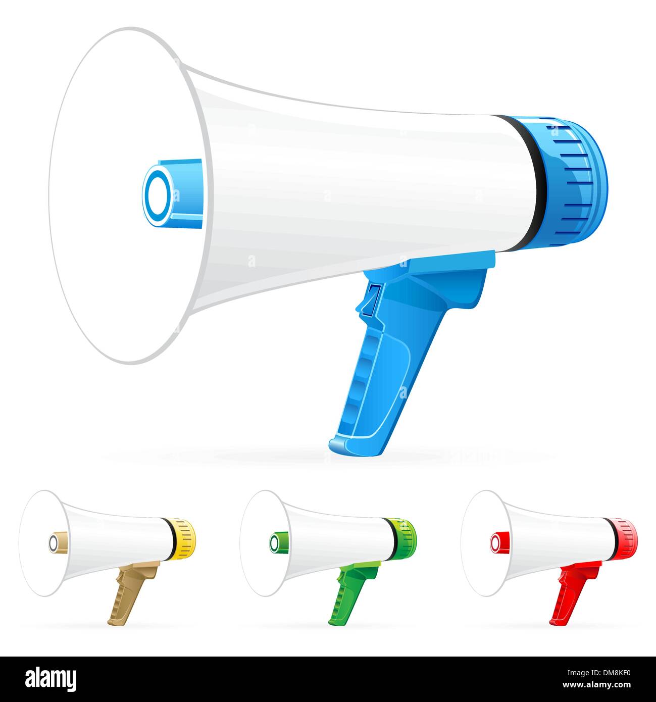 Icone del megafono Illustrazione Vettoriale