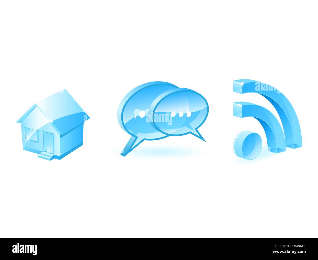 Icone di Internet Illustrazione Vettoriale