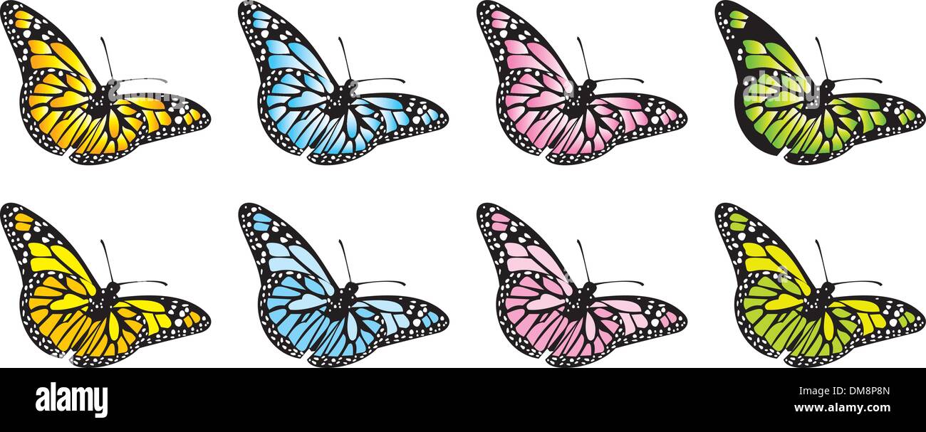 Farfalle (vector) Illustrazione Vettoriale