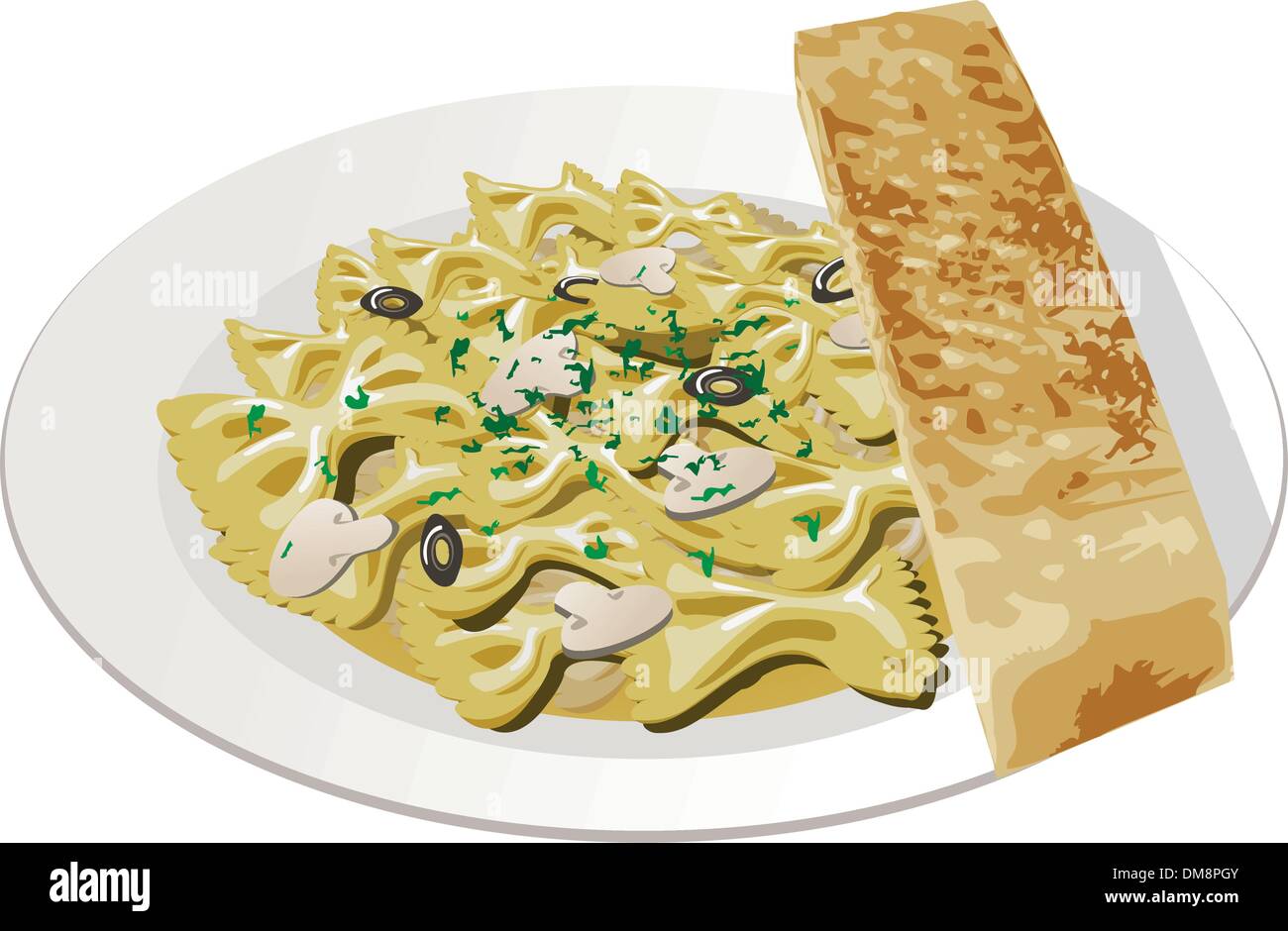 gourmet pasta Illustrazione Vettoriale