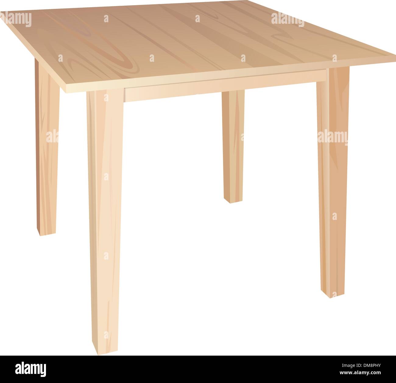 tavolo in legno Illustrazione Vettoriale