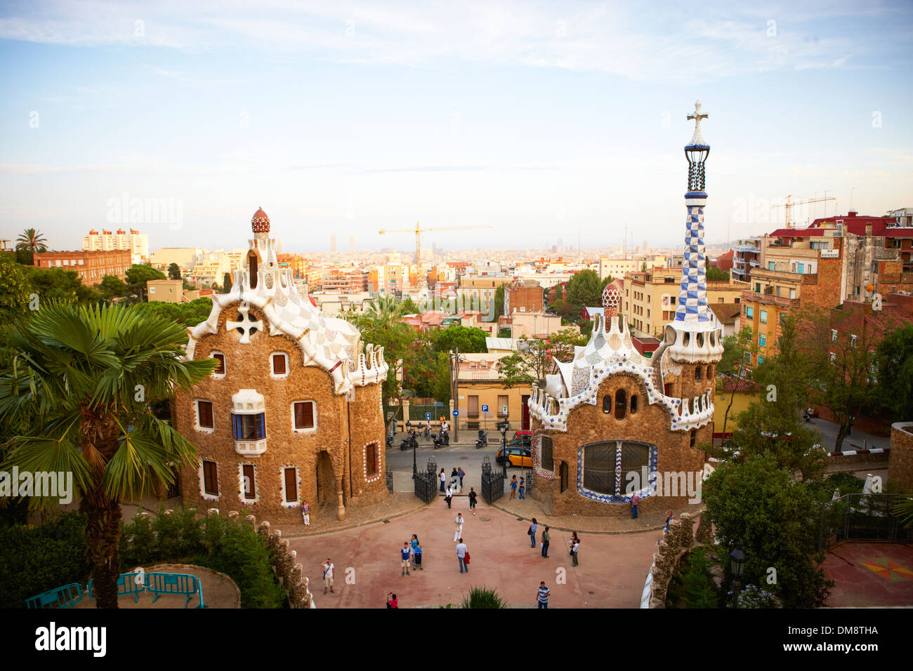 Piccola cittadina spagnola Foto Stock