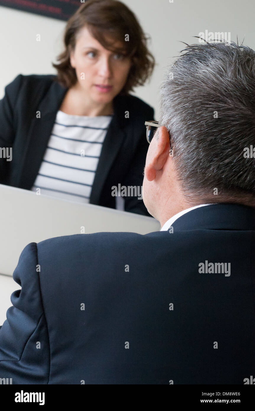 Impostazione di Office Foto Stock