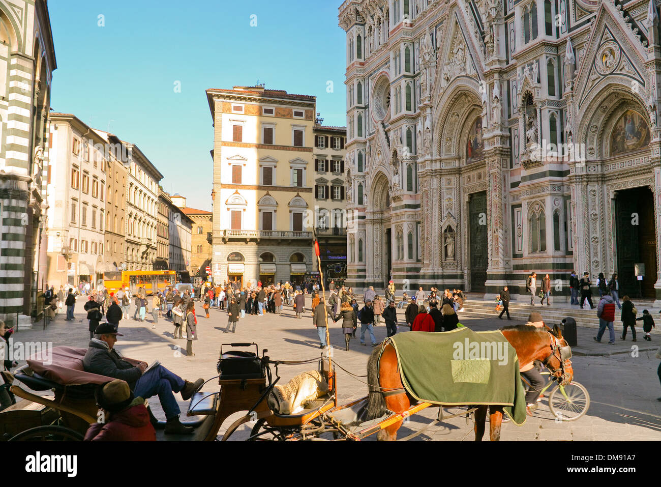 La Basilica di Santa Maria del Fiore a Firenze Foto Stock