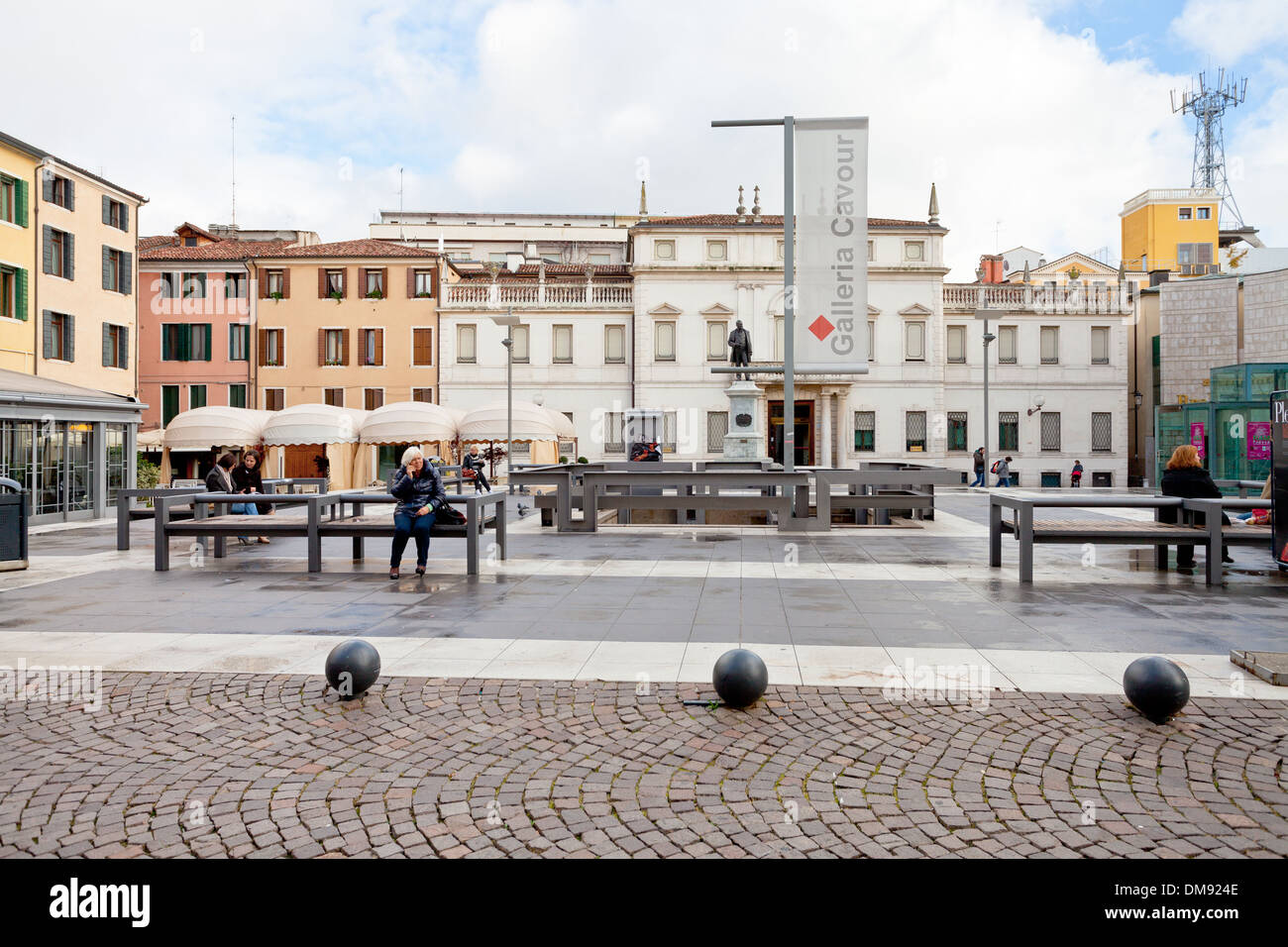 Piazza Cavour a Padova, Italia Foto Stock