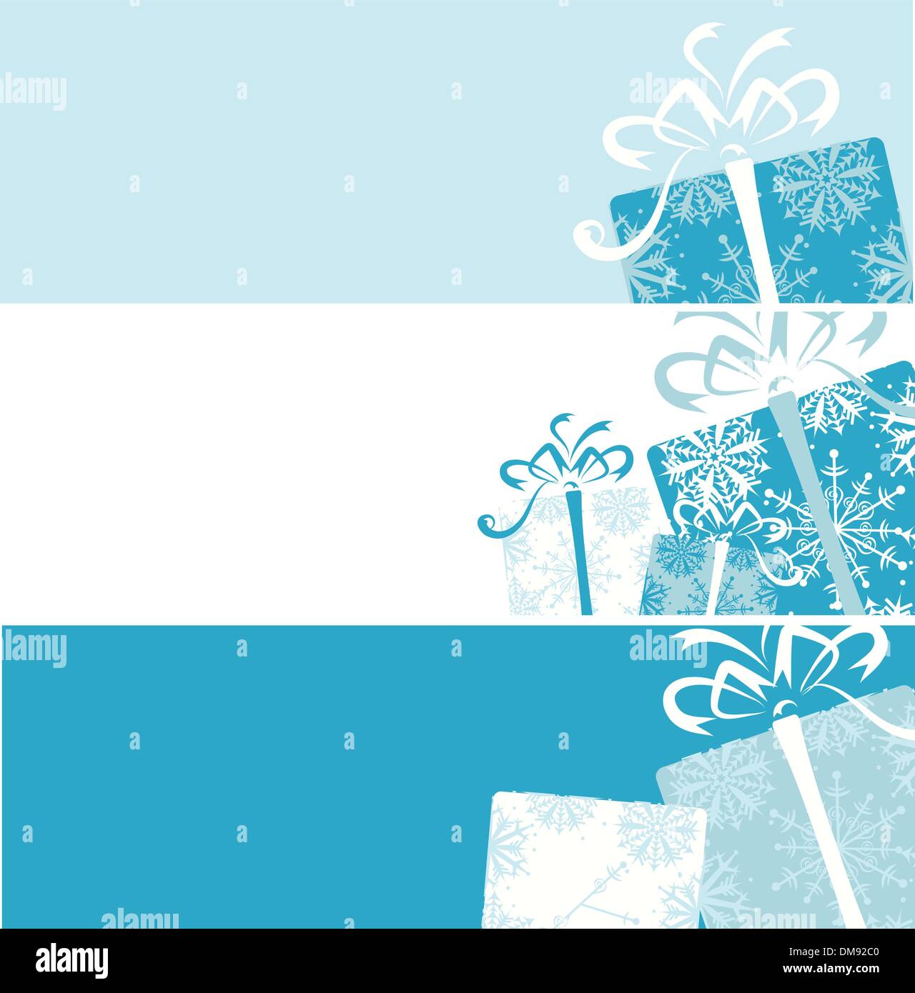 Regalo di natale Scatola di banner per il tuo design Illustrazione Vettoriale