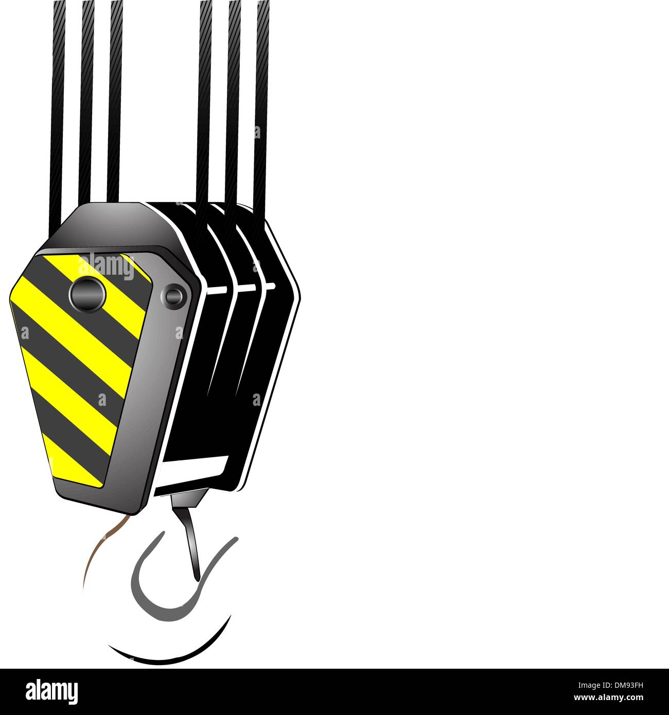 Il gancio della gru con spazio per il testo Illustrazione Vettoriale