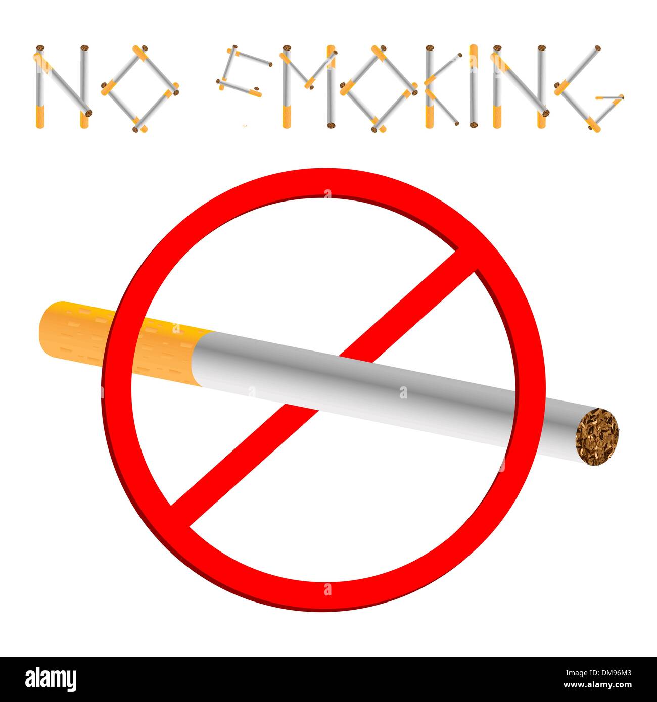 segno non fumatori Illustrazione Vettoriale