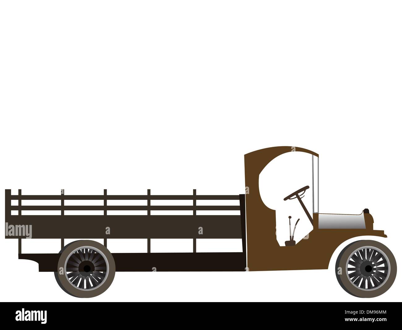 Vecchio camion Illustrazione Vettoriale