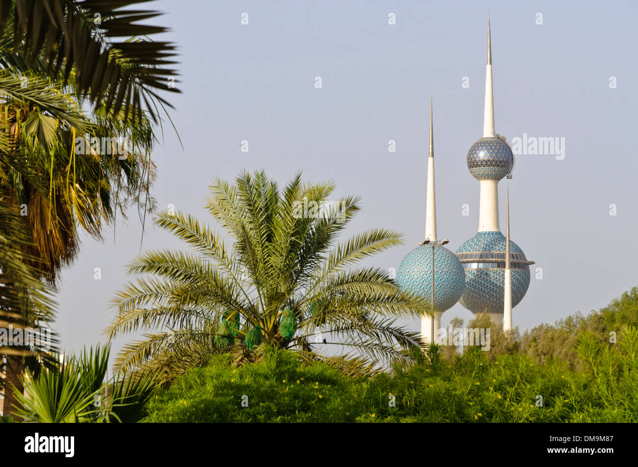 Kuwait Towers, Kuwait City, la penisola arabica, Asia Occidentale Foto Stock