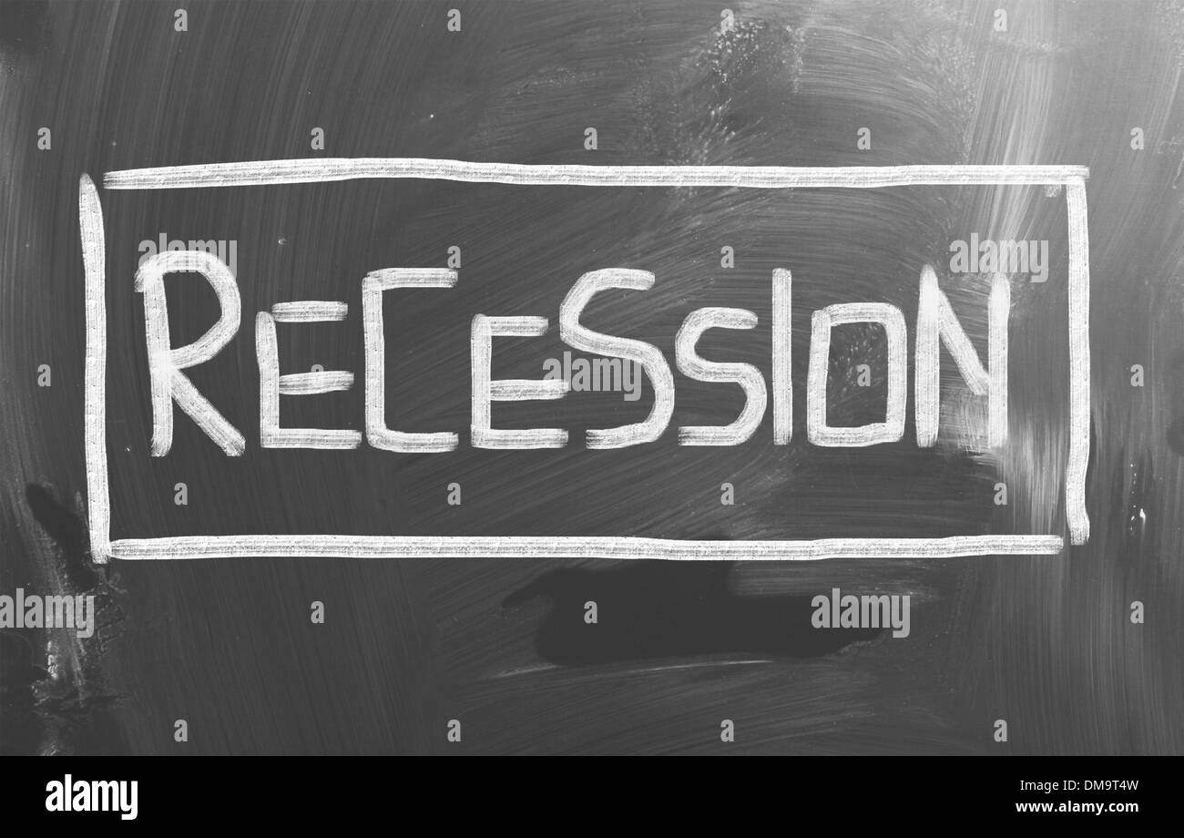 Concetto di recessione Foto Stock