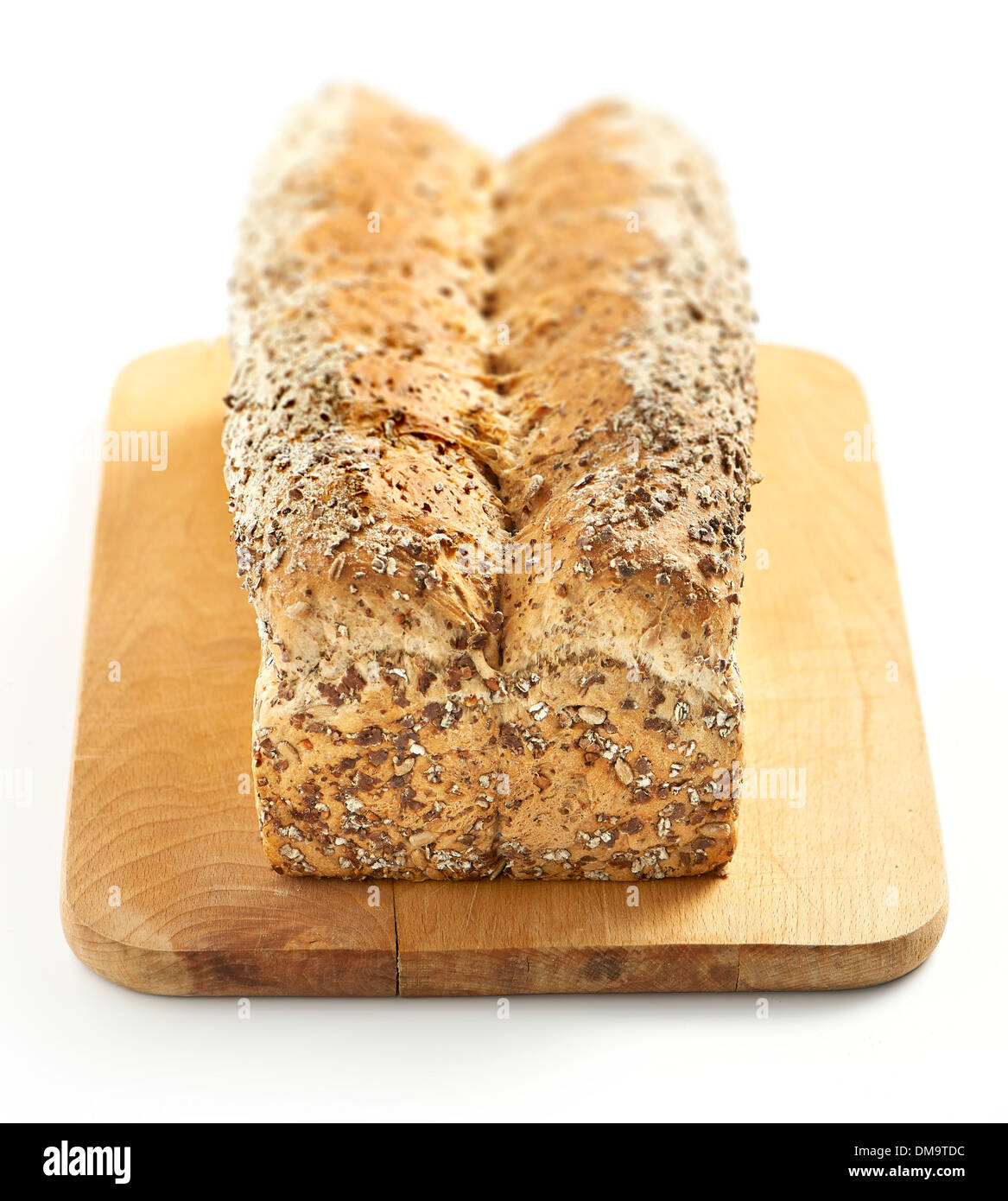 Multi granito il pane su un tagliere Foto Stock