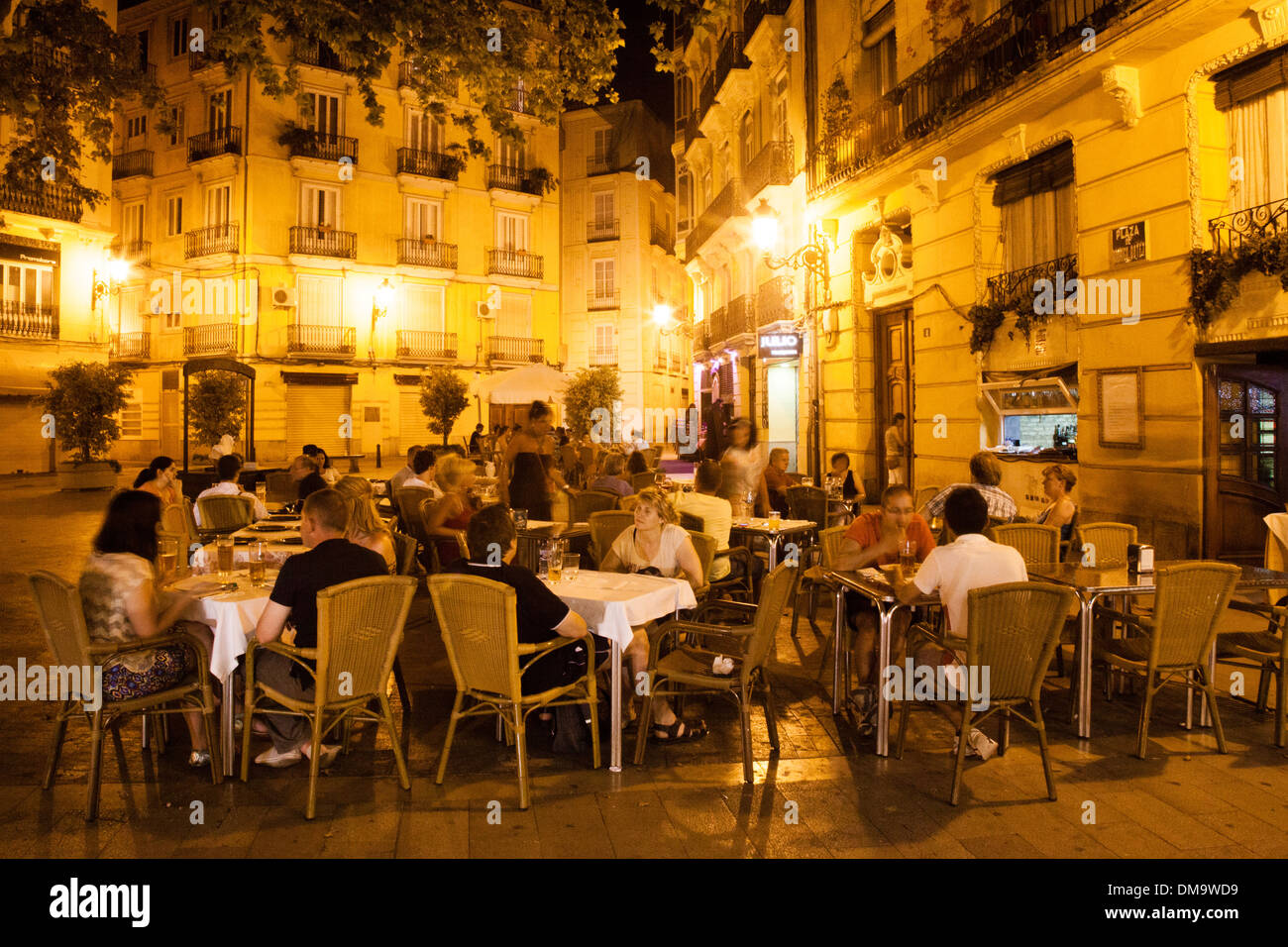 Plaza Rodrigo Botet, Valencia, Spagna. Foto Stock