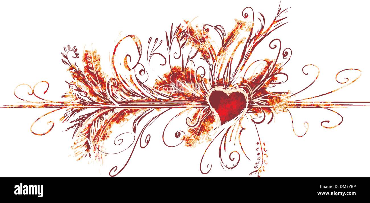 Grande fiorire di san valentino Illustrazione Vettoriale