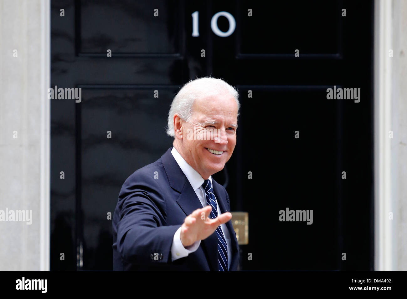 Vice Presidente USA Joe Biden arrivers al 10 di Downing street Foto Stock