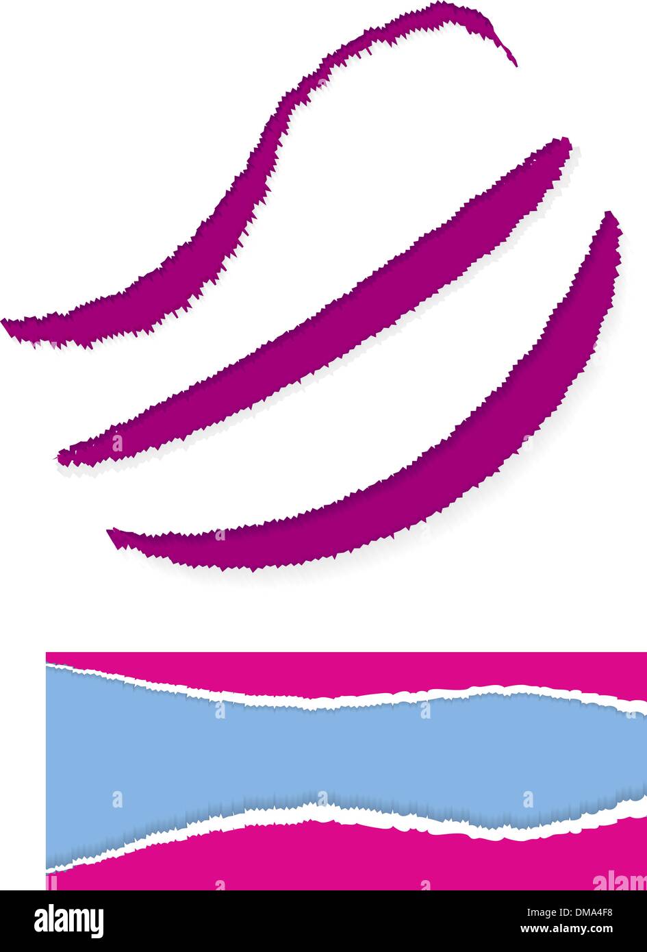 Bordo di carta strappata Illustrazione Vettoriale