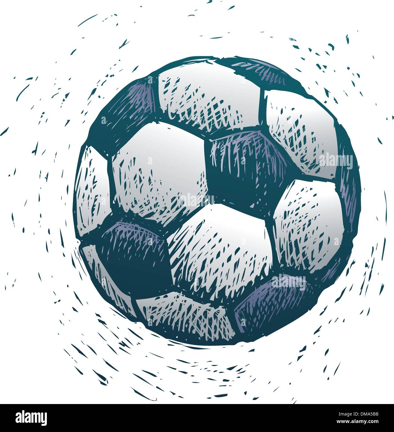 Pallone da calcio Illustrazione Vettoriale