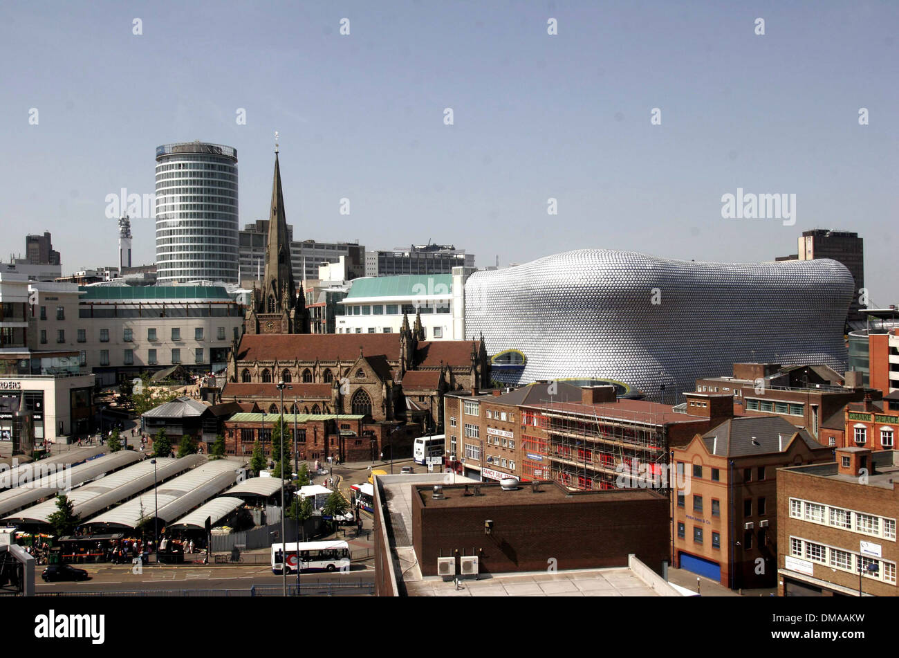 Il centro della città di Birmingham skyline. Foto Stock